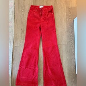 ROLLA'S Vibrant Red Corduroy Pants